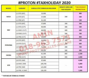 Tax Rebate Proton