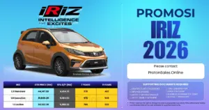 Harga Proton Iriz 2026 – Harga OTR, Promosi & Ansuran Bulanan Terkini