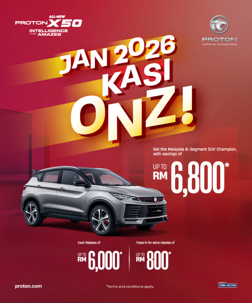 Promosi Proton X50 Jan 2026 - Proton Sales Online