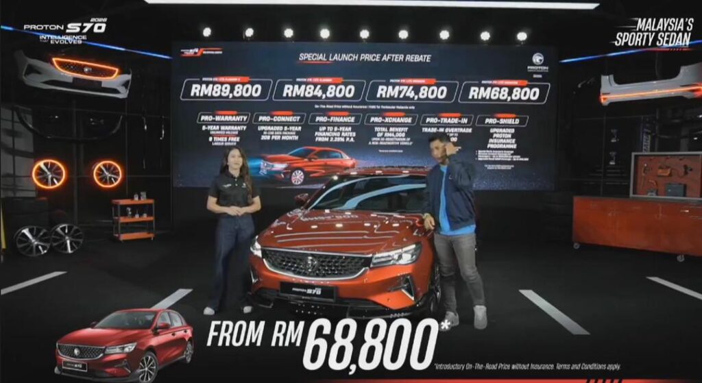 Harga Proton S70 MC 1 2026 - Proton Sales Online